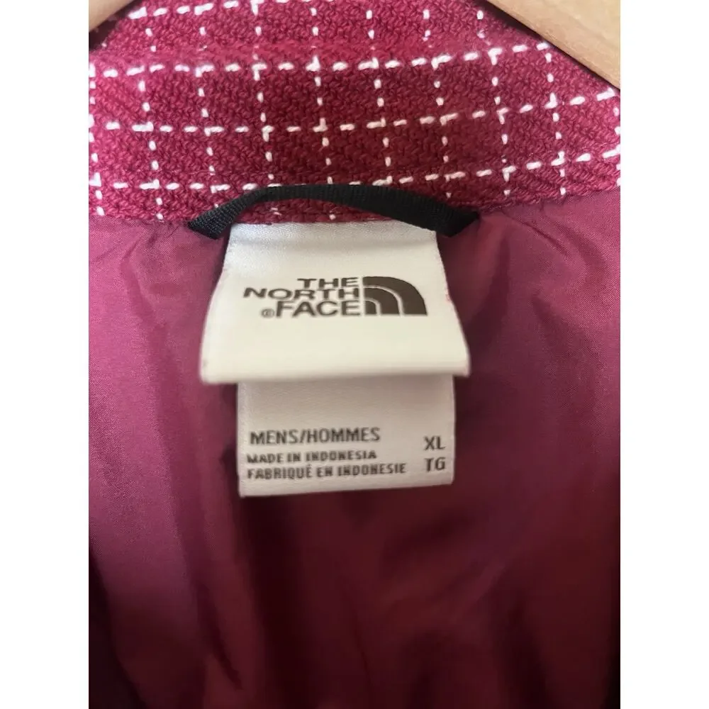 The North Face Valley Twill Flannel Shirt Men’s XL Beetroot Grid Plaid Red